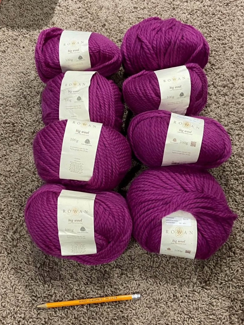 Rowan Big Wool Bulky Yarn - Magenta